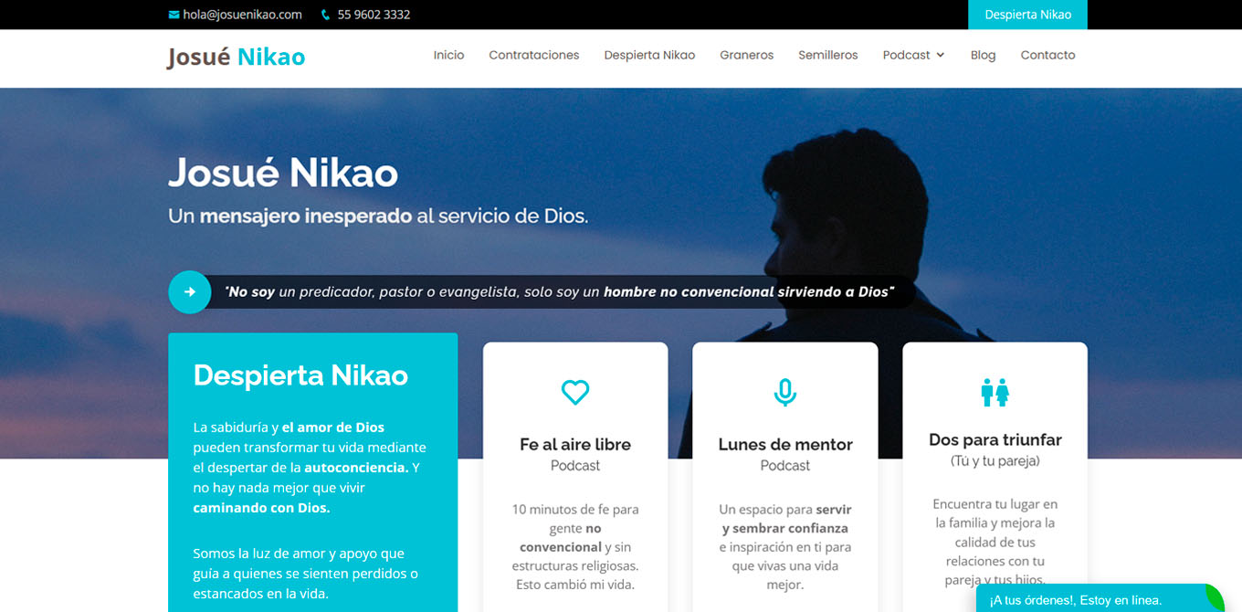 Pagina web para desarrollo de marca