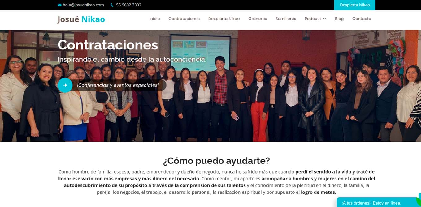 Página web para artistas