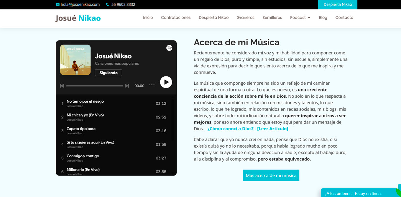 Página web para marca personal