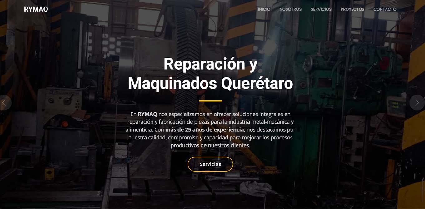 páginas web para empresas industriales