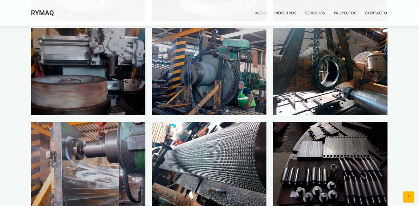 página web para empresa de maquinados