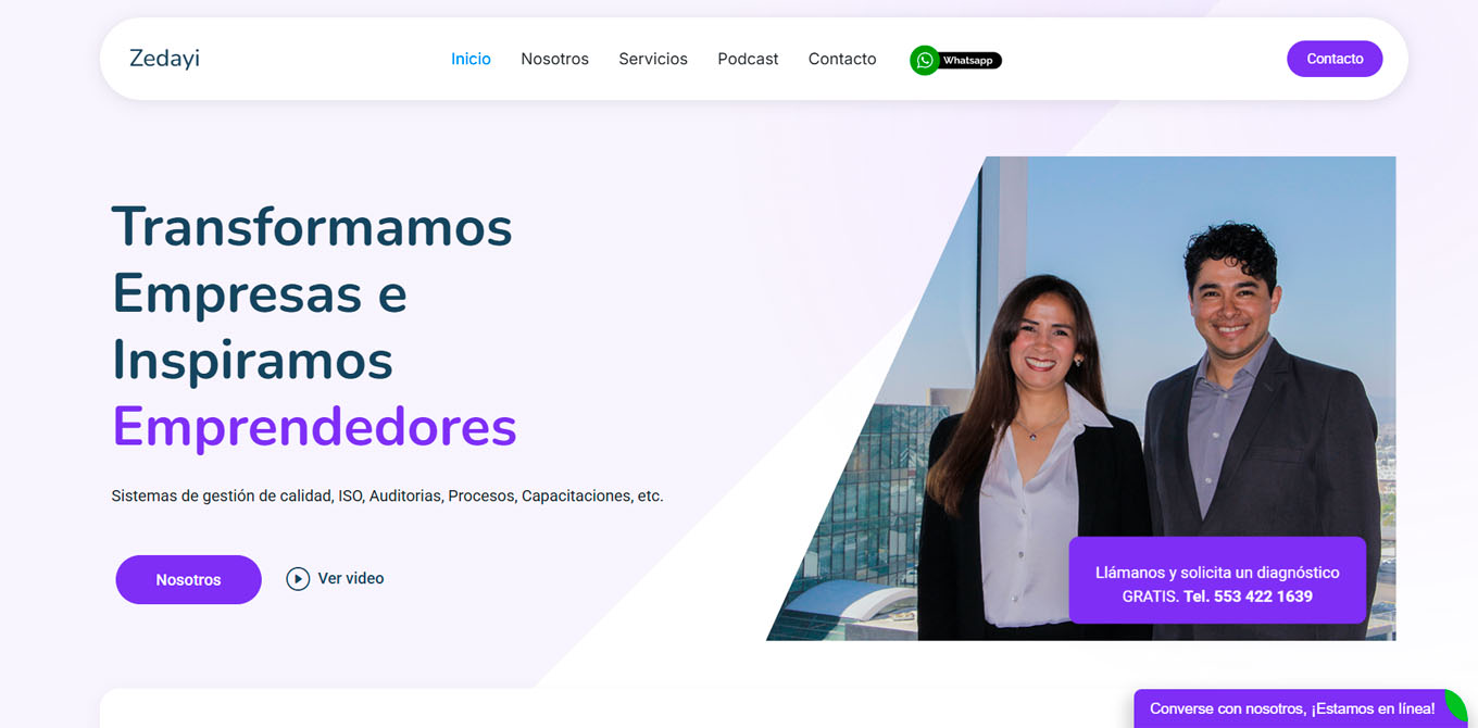 Página web para consultores